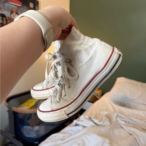 Converse White High-Top Sneakers women’s 7